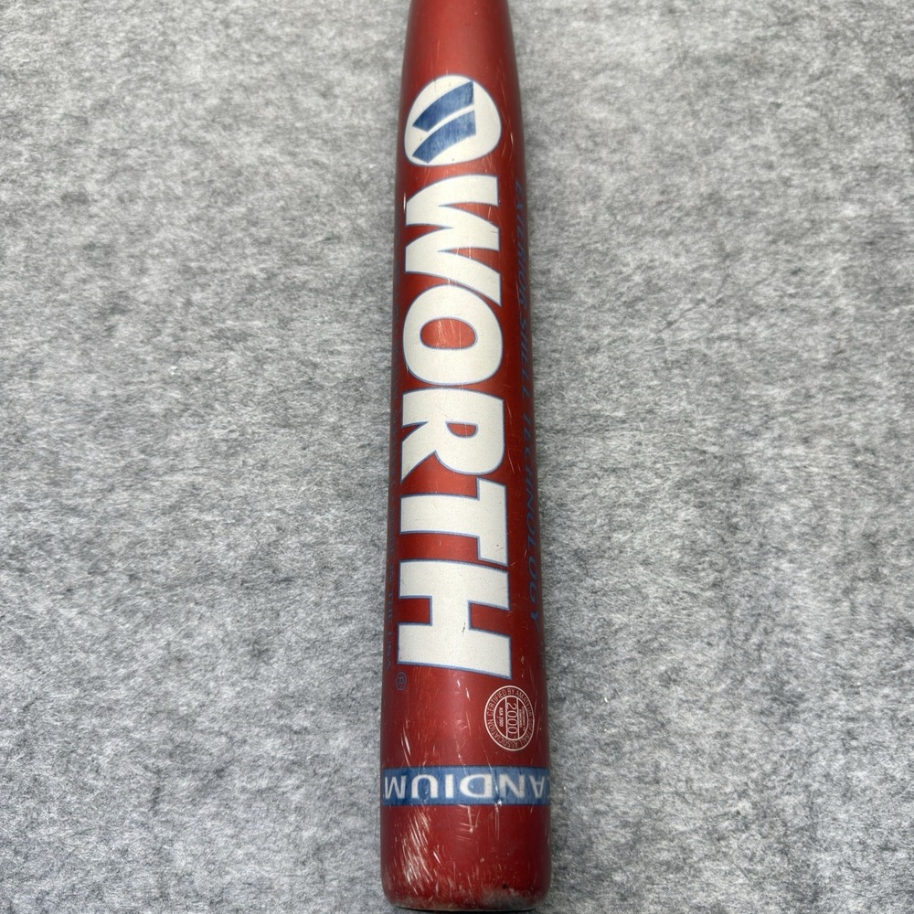 Worth EST WS23 Softball Bat Unisex 34in Red Graphic Scandium Alloy 15in Shell